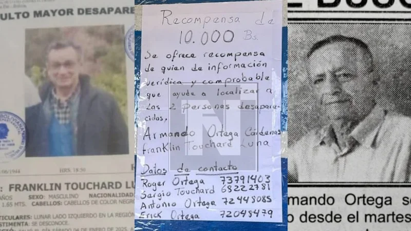 (VIDEO): Ofrecen recompensa de Bs. 10.000 por información sobre el paradero de Armando y Franklin