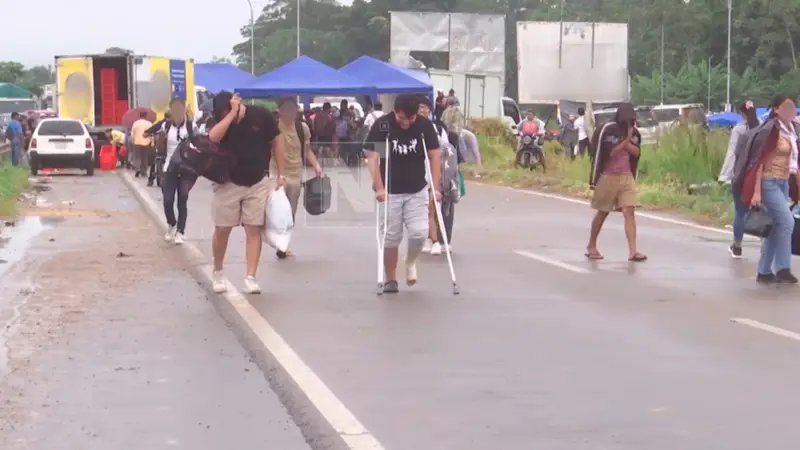 Comité pro Santa Cruz cuestiona bloqueos que afectan al país. FOTO: NTV/RED UNO. Comité pro Santa Cruz cuestiona bloqueos que afectan al país. FOTO: NTV/RED UNO.