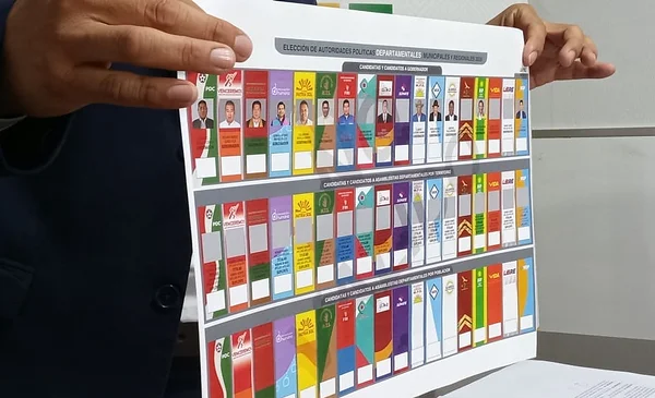 El TED La Paz presenta los 107 diseños de papeletas para las elecciones ...