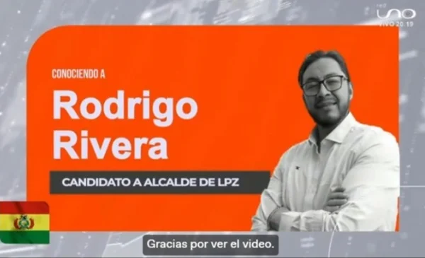 El candidato Rodrigo Rivera busca rescatar el "sueño paceño" y la ...