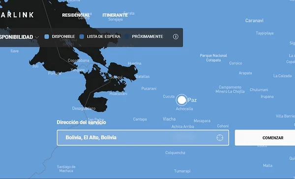 ¡Es oficial! Bolivia ya aparece en el mapa de Starlink y así puedes ...