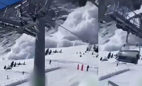 VIDEO: Impactante alud de nieve sorprende a esquiadores en Italia| Red ...