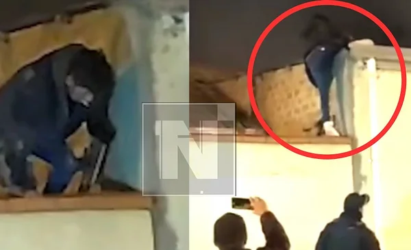 Video: ¡Entró por el techo! Delincuente ingresó a robar a una casa en ...