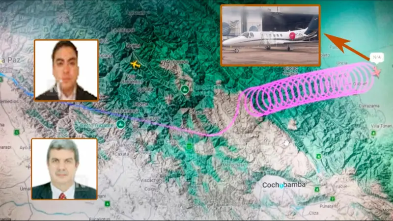 Carlos “Cuqui” Moyano y Julio Sardan: los pilotos desaparecidos en vuelo. FOTO: NTV/RED UNO/Captura de pantalla. Montaje CHMF. Carlos “Cuqui” Moyano y Julio Sardan: los pilotos desaparecidos en vuelo. FOTO: NTV/RED UNO/Captura de pantalla. Montaje CHMF.