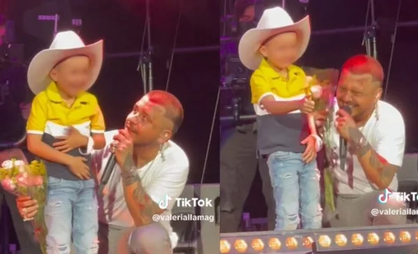 ¡le Ganó La Emoción Niño Llora En Pleno Concierto De Christian Nodal Red Uno De Bolivia 1578