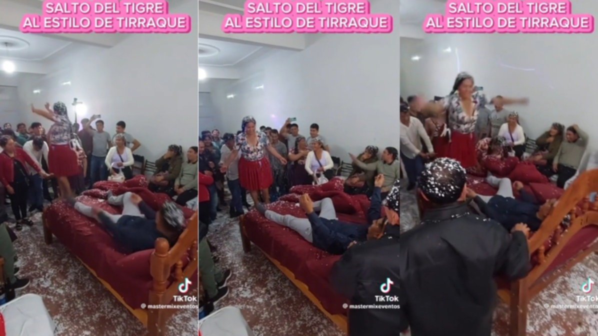 Video: Salto tigre, ¿sabes? Pareja de recién casados hace demostración al  estilo Tiraque - Red Uno de Bolivia