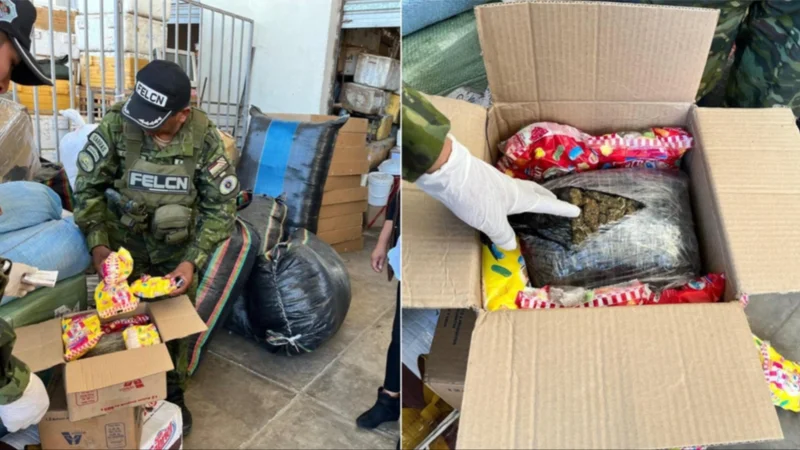 Tarija: Enviaban sustancias controladas dentro de bolsas de pipocas