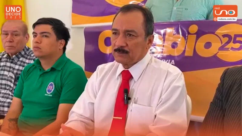 Foto: Vicente Cuellar en conferencia de prensa (Captura de video) 