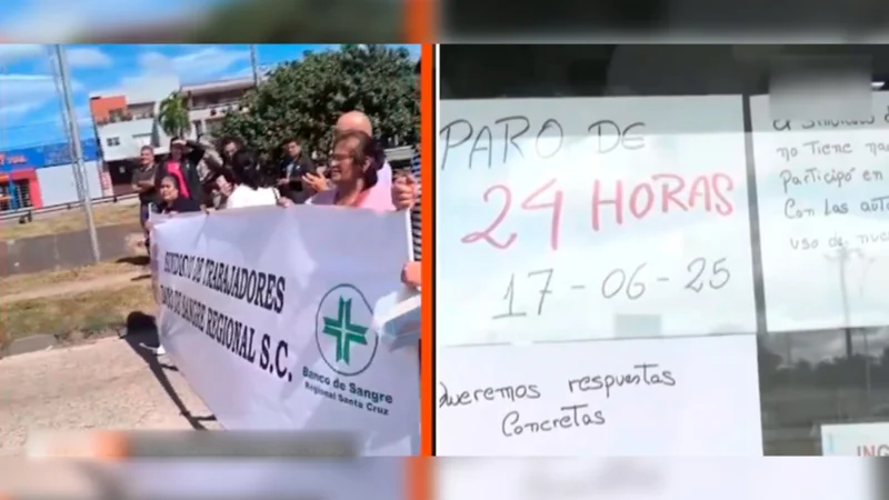 Paro en el Banco de Sangre por falta de pago y reactivos. FOTO: Captura de pantalla. Composición CHMF.