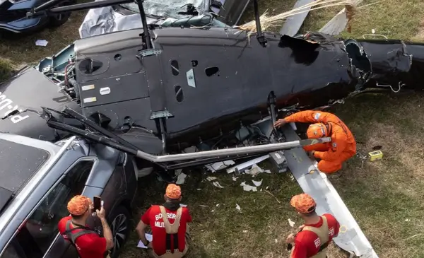 Difunden nuevas imágenes del choque de helicópteros donde murieron Gaspi y Oliver Tree (video)