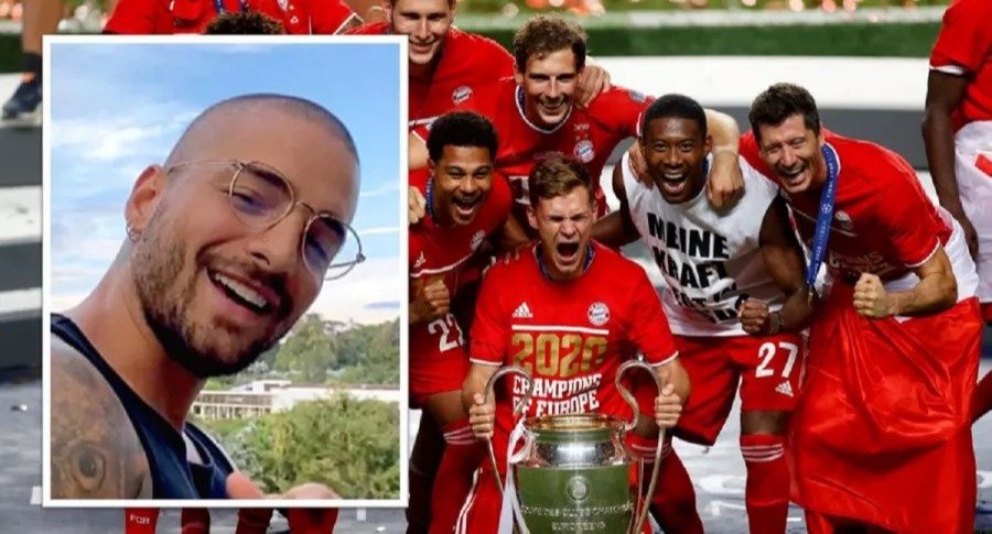 VIDEO El Bayern celebra su titulo Champions cantando Hawai de Maluma Red Uno de Bolivia