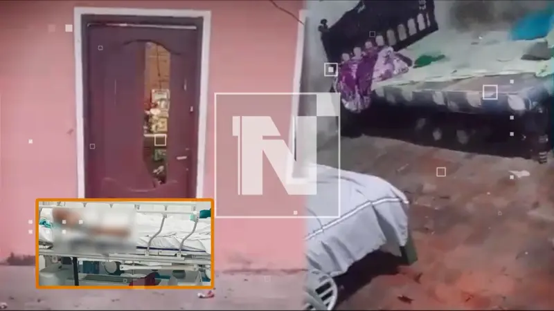 hombre entra armado con machetes y deja tres heridos. FOTO: NTV/RED UNO. Montaje CHMF.