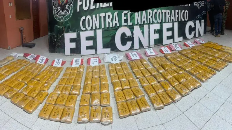 230 kilos de droga, armas y dinero incautados. FOTO: Felcn.