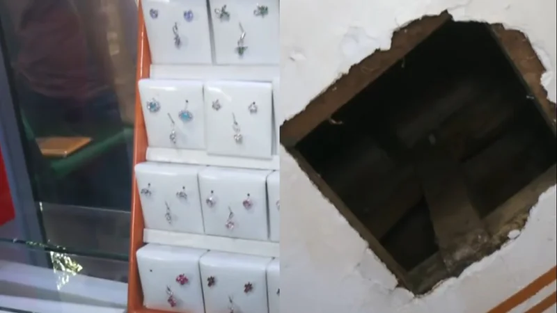 ¡Lo último! Delincuentes ingresan por el techo y atracan joyerías en Los Pozos