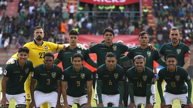 Jugadores de la selección de Bolivia. Foto: EFE Jugadores de la selección de Bolivia. Foto: EFE