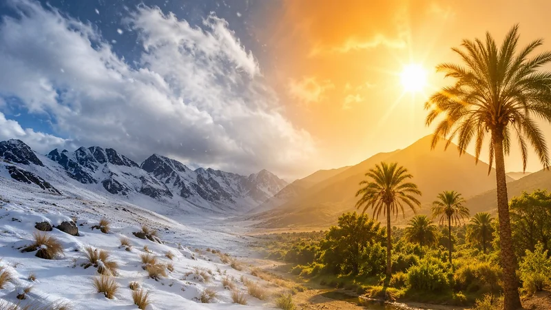 Temperaturas extremas este lunes. Foto: imagen referencial creada con IA Temperaturas extremas este lunes. Foto: imagen referencial creada con IA