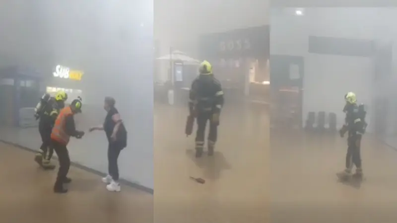Incendio en el Aeropuerto Internacional de Viru Viru genera alarma y evacuación de pasajeros Incendio en el Aeropuerto Internacional de Viru Viru genera alarma y evacuación de pasajeros