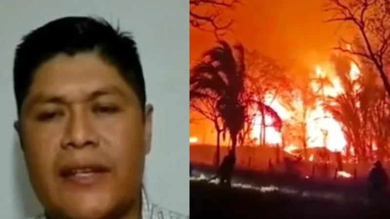 Indígenas afectados por los incendios advierten con acudir a la comunidad internacional