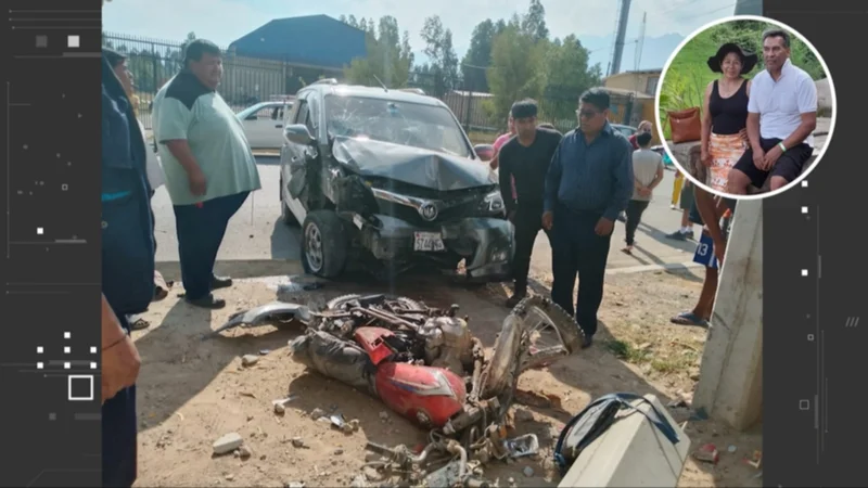 Video: Conductor fugitivo atropella a pareja en moto, una mujer muere en el impacto