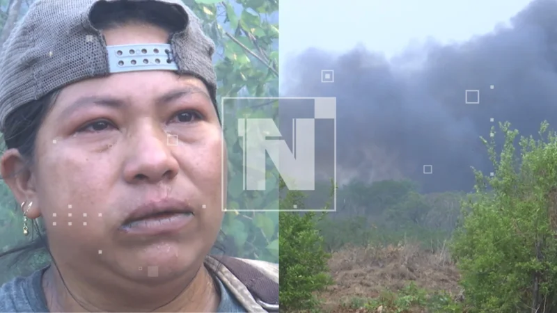 Desesperación en Yororobá: Comunarios luchan contra el fuego para salvar sus hogares 