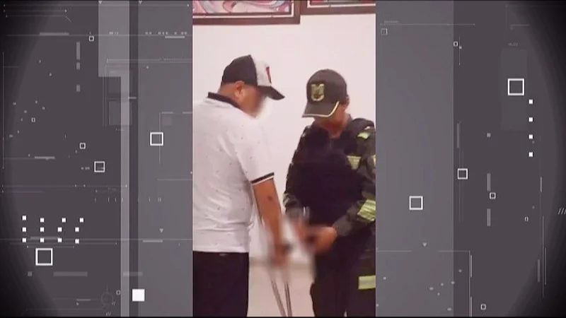 El acusado fue capturado. FOTO: NTV/RED UNO.