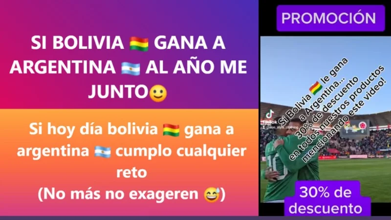 "Si Bolivia gana a Argentina...": Las redes estallan con promesas y ofertas antes del partido