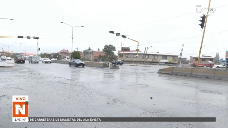 Policías se retiraron del Puente Khora tras normalizarse la circulación vehicular 