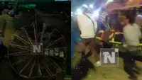 VIDEO: Momentos de terror tras la caída de una rueda de la fortuna en Alasitas