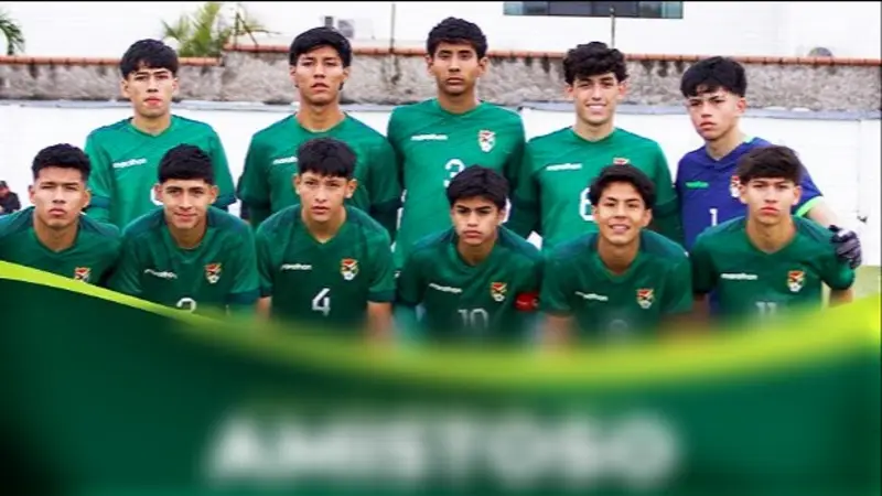 Jugadores de la selección boliviana Sub-17. Foto: La Verde FBF.