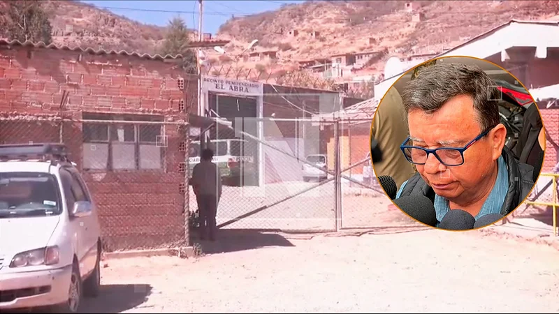 Padre de Alberto Zeballos llegó a El Abra, pero no pudo visitarlo. FOTO: RED UNO. Montaje CHMF. Padre de Alberto Zeballos llegó a El Abra, pero no pudo visitarlo. FOTO: RED UNO. Montaje CHMF.