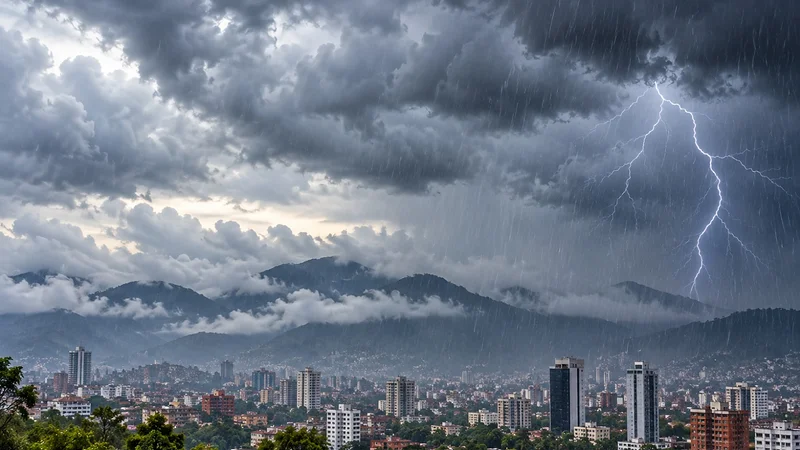 Tormentas y chubascos marcarán el clima este viernes en Bolivia. (Foto: imagen referencial creada con IA) Tormentas y chubascos marcarán el clima este viernes en Bolivia. (Foto: imagen referencial creada con IA)