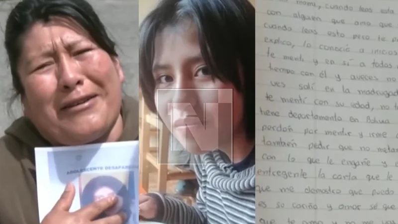 Buscan a menor de 14 años desaparecida y que dejó una carta manuscrita