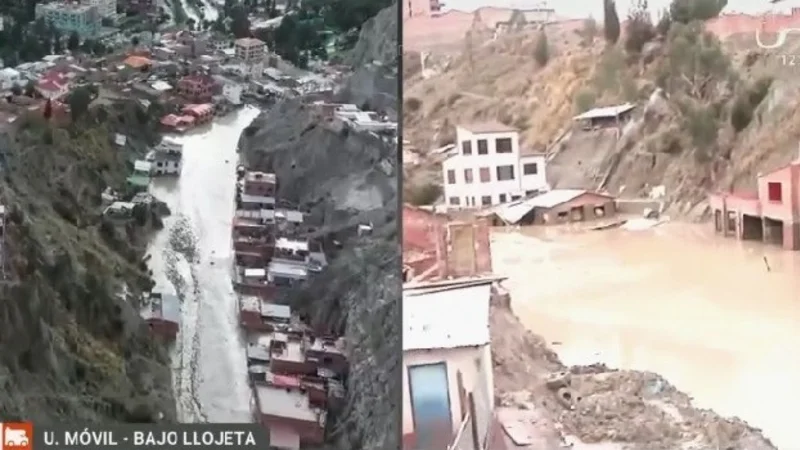 ¡Vuelve el miedo! Lluvias no cesan en Bajo Llojeta y frenan los trabajos de limpieza