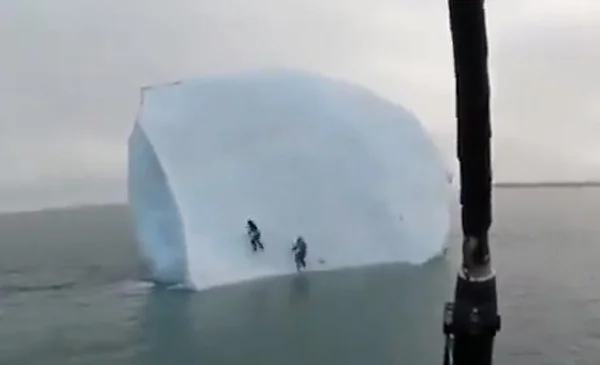 ¡Aventura al límite! Iceberg gigante casi cobra la vida de exploradores ...
