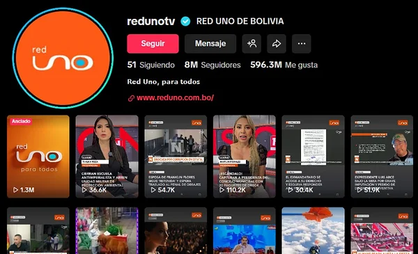 8 millones de seguidores: Red Uno se consolida como el medio boliviano ...